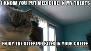 Mwahaha Sleeping Pills Pills Bad Cats