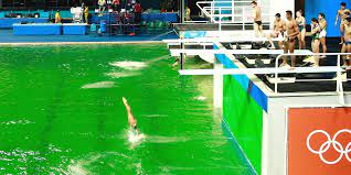 The diving competitions at the 2016 summer olympics in rio de janeiro took place from 7 to 20 august at maria lenk aquatic center in barra da tijuca. Rio Olympics Diving Pool Water Turned Green