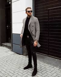 H&m is a juggernaut within the fashion space, and thanks to a catalog that boasts some of here, you're paying for what matters: Black And White Gingham Overcoat With Black Suede Chelsea Boots Outfits 1 Ideas Outfits Lookastic