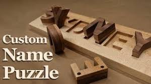 A gift you love giving, our wooden name puzzles are a wonderful learning toy to give for birthdays and holidays. How To Make A Custom Hardwood Name Puzzle Youtube