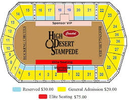 190107 Seating Map High Desert Stampede Professional Rodeo