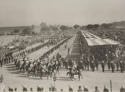 During the Delhi Durbar of 1903, the Imperial Cadet Corps made a magnificent display at the State Entry. They were led by their commandant, Lt.-Gen. H.H. Sir Pratap Singh, the Maharaja of