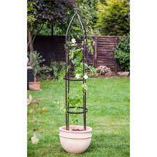 Homebase Uk Garden Obelisk Metal Trellis Plants Garden Obelisk
