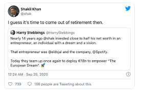 Midia research suggests that, in q1 2020, spotify claimed a market share of global music streaming. Spotify Chief Daniel Ek To Invest 1bn In European Start Ups Greek City Times