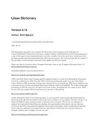 Ask a question or add answers, watch video tutorials & submit own opinion about this game/app. Http Www Losurs Org Docs Ldp Ldp Linux Dictionary Linux Dictionary Pdf