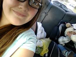 Baby waking up with smiles