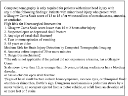 A decision analytic model was constructed using commercially available software and data from published literature. Canadian Head Ct Rule Download Scientific Diagram