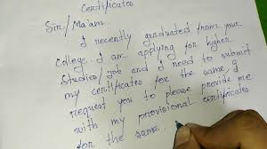 You want your cover letter to seem professional, but approachable. Provisional Certificate What Is It And When Do You Need It