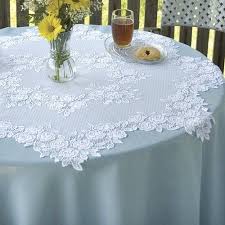 Heritage Lace Tea Rose Round Topper Walmart Com In 2020 Table Toppers Lace Table Heritage Lace