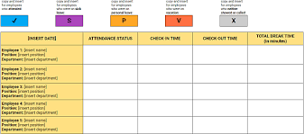 At the very bottom of the model, i have a total row and use the sumif excel function to sum these outputs by department. Employee Attendance Tracker Excel Templates Clockify