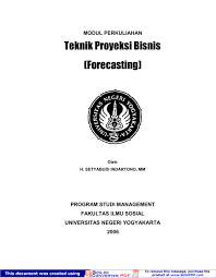 Maybe you would like to learn more about one of these? Teknik Proyeksi Bisnis Forecasting
