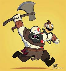 Pin By Benadryl Cabbagepatch On God Of War Kratos God Of War God Of War Cartoon