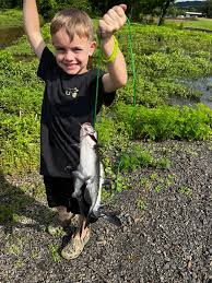 First time fishing at the fishing derby! He had so much fun!