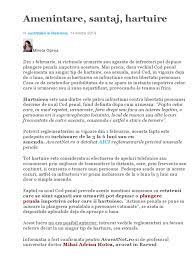 Codul penal a fost republicat în monitorul oficial nr. Amenintare Santaj Si Hartuire