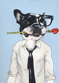 The Sweet Romantic Boston Gentleman Kopek Tablolar Cizim