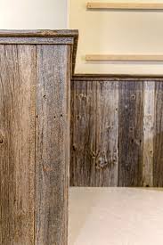 Barn Wood Chair Rail In Kitchen Chairrail Rustic Wainscoting Wood Wainscoting Chair Rail