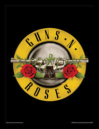 Live and let live black face covering. Guns N Roses Bullet Logo Gerahmte Poster Bilder Kaufen Bei Europosters
