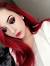 Dark Red Hair Green Eyes