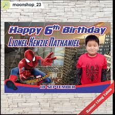 Harga kue ultah anak tema spiderman. Spanduk Banner Backdrop Ulang Tahun Custom Tema Spiderman Shopee Indonesia