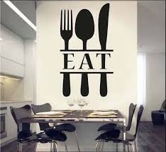 Please add me to your list of favourite sellers and come again. Decal Eat Sign For Kitchen Spoon Knife And Fork Decor Ebay Kitchen Vinyl Decals Kitchen Wall Decor Kitchen Vinyl