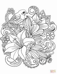 Pictures Of Flowers Coloring Pages Beautiful Skylark And Flowers Coloring Page In 2020 Printable Flower Coloring Pages Mandala Coloring Pages Flower Coloring Sheets