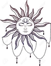 Signs and symbols are thus powerful tools to use in any design project. Beautiful Elegant Sun Face Symbol Tattoo Design Vector Illustration Alchemy Symbol Royalty Free Cliparts Vectors And Stock Illustration Image 77425020