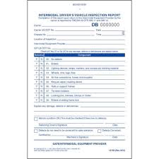 (d) motor carrier or intermodal equipment provider disposition. Intermodal Driver S Vehicle Inspection Report Book Format Stock