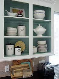 You can give your kitchen a new fresh look however nonetheless keep a little choosing a paint color, akin to white, is an effective way to open up the look of your kitchen. Open Shelves In A Kitchen Are One Of The Perfect Places To Display Beautiful Bowls Sau Inside Kitchen Cabinets Open Kitchen Cabinets Painting Kitchen Cabinets