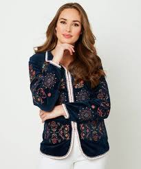 Order custom embroidered jackets with your company logo at stitch logo. Embroidered Velvet Jacket Joe Browns Official Site