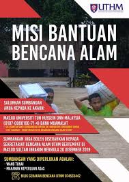 Antara bencana alam yang mungkin berlaku di malaysia adalah seperti berikut: Misi Bantuan Pusat Kemajuan Kerjaya Alumni Uthm Facebook