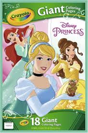 En geef je de prinses blond of donker haar. Bol Com Crayola Reuze Kleurplaten Disney Princess