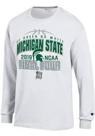Champion Michigan State Spartans White 2019 Ncaa Final Four Long Sleeve T Shirt 14754300 In 2020 Ncaa Final Four Final Four Michigan State Spartans
