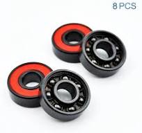 8pcs 608 2RS Hybrid Black Ceramic Ball Bearing 8*22*7mm ABEC-11 High Speed  Roller Skate Skateboard Wheel Miniature Bearings - AliExpress