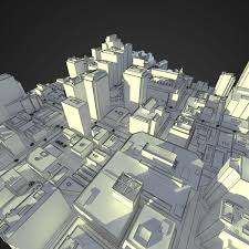 Lowpoly Cityscape 3d Model Cgstudio Cityscape Model City 3d Model