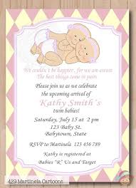 Pink Twin Girls Baby Shower Invitation With Geometric Diamonds Background Ad Twin Girls Baby Shower Girl Baby Shower Centerpieces Girl Baby Shower Decorations