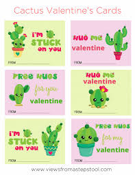 How do i activate my gohenry card? Printable Cactus Valentines Day Cards Views From A Step Stool