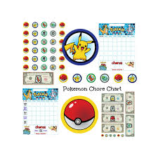 pokemon chore chart kids chore chart kids weekly planner