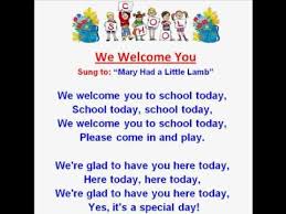 We Welcome You Back To School Rhymes Songs Youtube Sing We Welcome You To Nursery School Rhymes Welcome To School School Song Lyrics