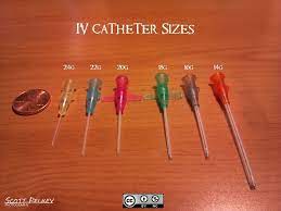 Different Size Iv Guages Nurse Nursing School Survival Nursing School