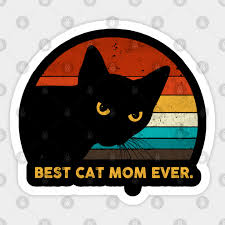Vintage Best Cat Mom Ever Black Cat Gift Shirt Black Cat Sticker Teepublic Uk Black cat gifts, centerville, tennessee.