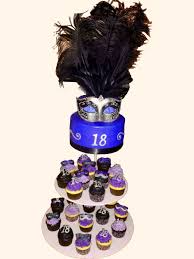 Golden birthday (18) cake cake for a friend?s daughter who is celebrating her golden birthday with a black dress party. Masquerade Themed 18th Birthday Cakecupcakes Cakecentral Com