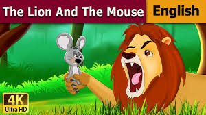 A little mouse was playing nearby. Lion And The Mouse In English Story English Fairy Tales Youtube