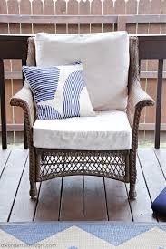 I have been wanting outdoor cushions for my patio's dining set for a while now. Diy Drop Cloth Patio Cushion Covers A Wonderful Thought