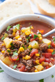 Easy Hamburger Soup Recipe Ground Beef And Vegetable Soup Recipe Easy Hamburger Soup Soup With Ground Beef Vegetable Soup Recipes