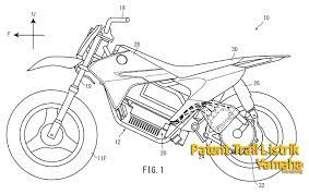 Apakah ini menandakan plat nomor akan ditaruh di atas faring depan? Paten Desain Motor Trail Listrik Yamaha Tmcblog Com
