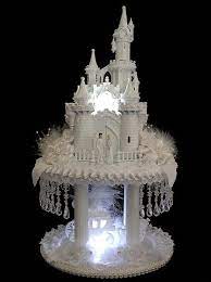 Fairytale Wedding Cakes Crystal Castle Cake Topper Castle Wedding Cake Fairy Tale Wedding Cake