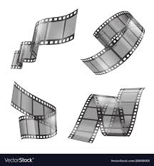 Realistic Set Of Film Strip Movie Tapes Vector Image On Vectorstock Film Strip Film Tape Film
