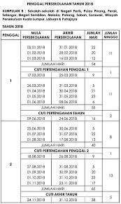 Jadual dan tarikh gaji 2018 kakitangan kerajaan. Jadual Gaji Kakitangan Awam Cuti Sekolah Cuti Umum Dan Cuti Panjang 2018 School Photos School Calendar Teaching