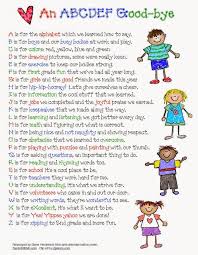 Revised Abc Ya Farewell Poem For The End Of The Year Classroom Freebies Kindergarten Poems Preschool Poems Preschool Graduation Songs