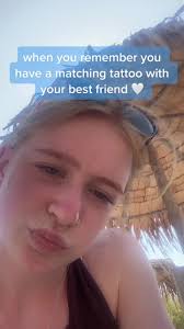 Matching Tattoo Moment with Best Friend